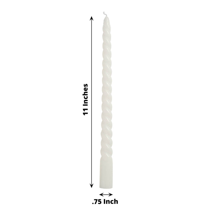 11in Twist Taper Candle (12 Pack)