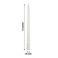 11in Twist Taper Candle (12 Pack)