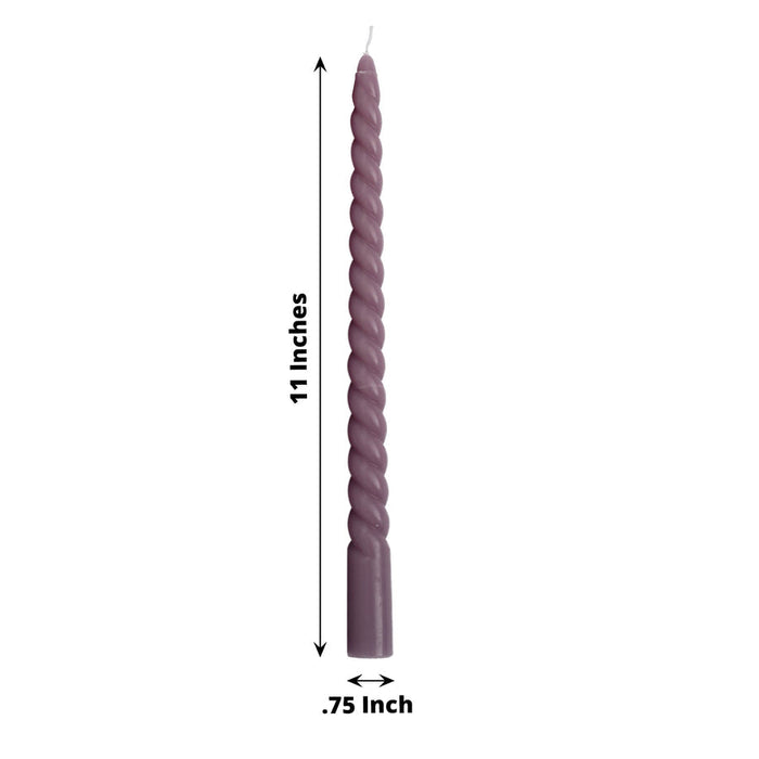 11in Twist Taper Candle (12 Pack)
