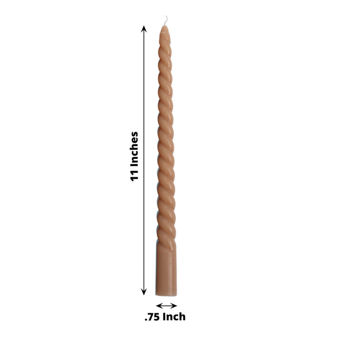 11in Twist Taper Candle (12 Pack)