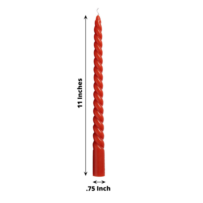 11in Twist Taper Candle (12 Pack)