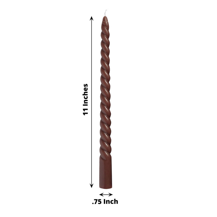 11in Twist Taper Candle (12 Pack)