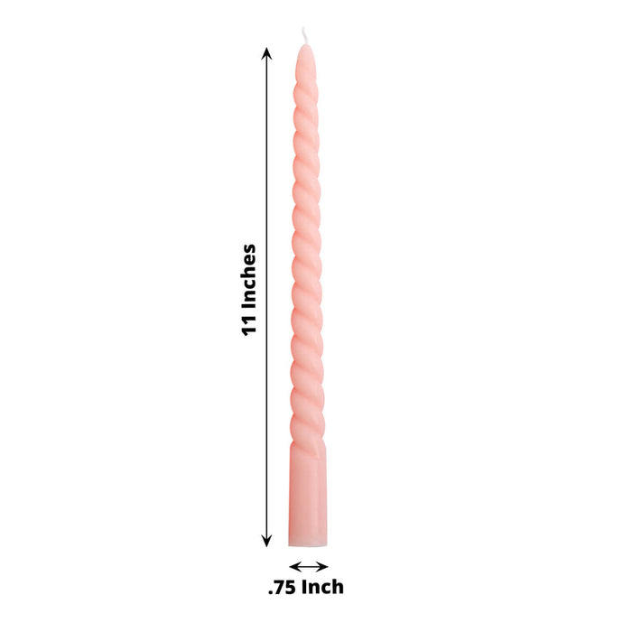 11in Twist Taper Candle (12 Pack)