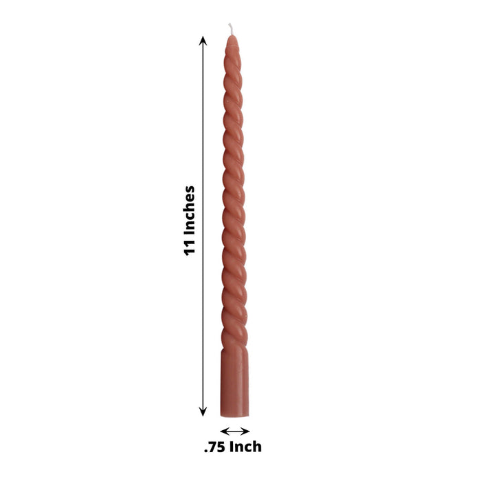 11in Twist Taper Candle (12 Pack)