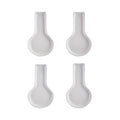 61006 4 Asst 10"L Embossed Spoonrest
