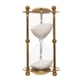 9.5"H Gold Sand-timer w/ white Sand
