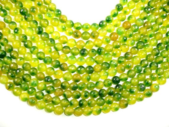 Agate Beads, 10mm Faceted Round Beads-BeadBasic