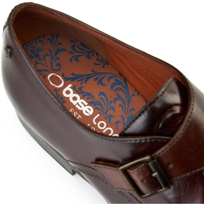 Base London Faraday Leather Men's Burnt Brown Shoes