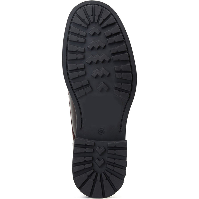 Base London Locke Leather Men's Bordo Lace-Up Shoes