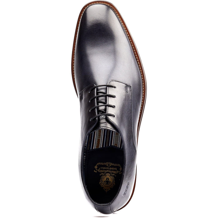 Base London Marley Derby Leather Men's Navy Lace-Up Shoes