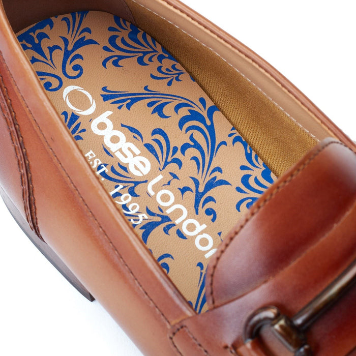 Base London Russo Leather Men's Burnt Tan Loafers