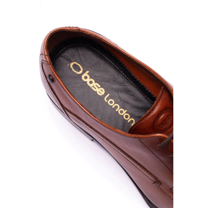 Base London Vance Leather Men's Tan Derby Shoes