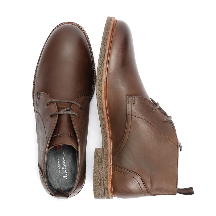 Ben Sherman Walker Chukka Leather Men's Brown Boots