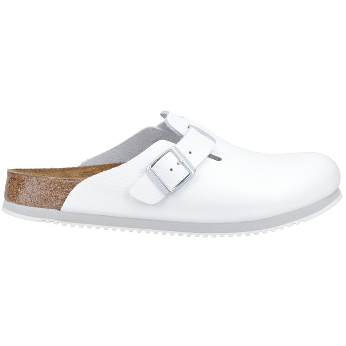 Birkenstock Boston Leather Men's White Regular Clogs