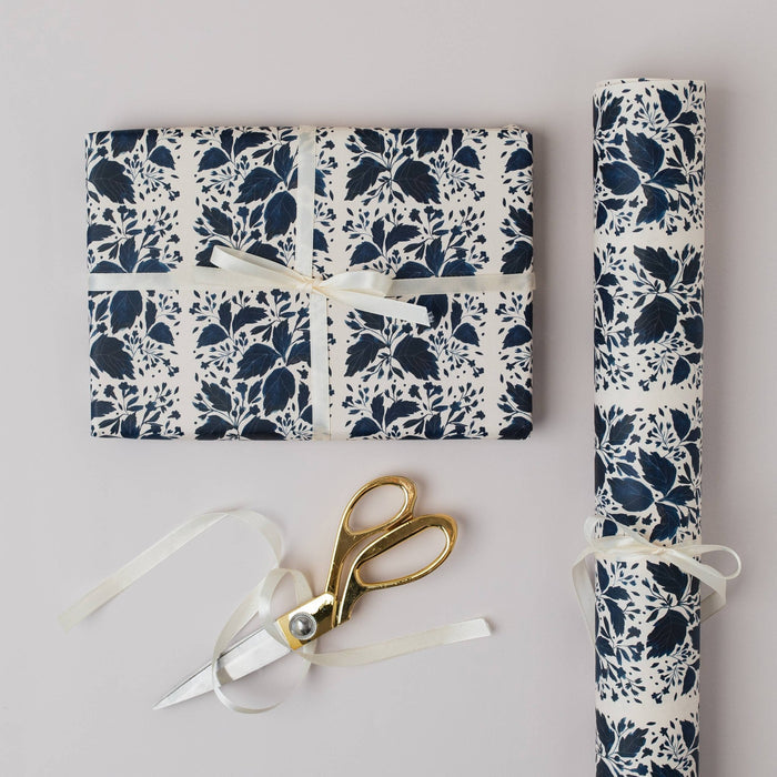 BLUE BOTANICAL Gift Wrap Sheet - bubblegum market