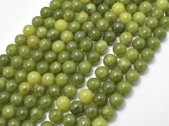 Canadian Jade Beads, 6mm Round Beads-BeadBasic