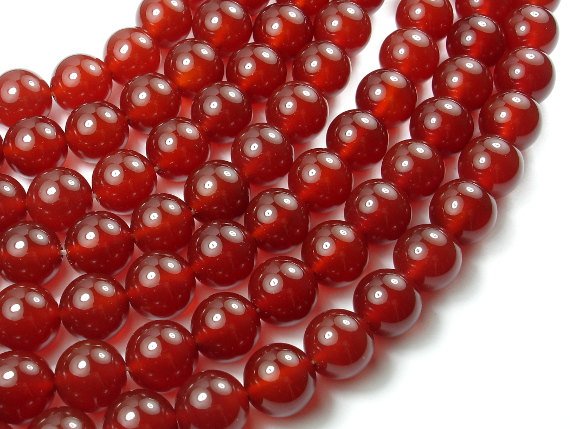 Carnelian, 12mm Round Beads-BeadBasic