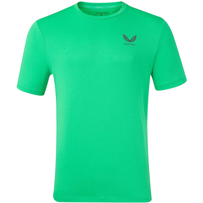 Castore Short Sleeve Polyester Men's Green Activewear T-Shirts