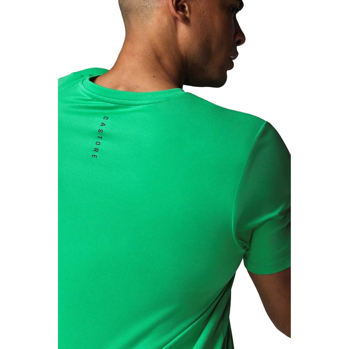 Castore Short Sleeve Polyester Men's Green Activewear T-Shirts