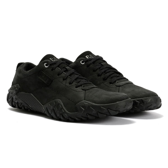 Caterpillar Gridlock Lo Tumbled Nubuck Men's Black Lace-Up Shoes