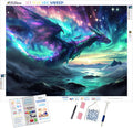Celestial Dragon in the Aurora Sky