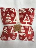Christmas Trees and Snowflakes Super Comfortable Set of 2 Pillows