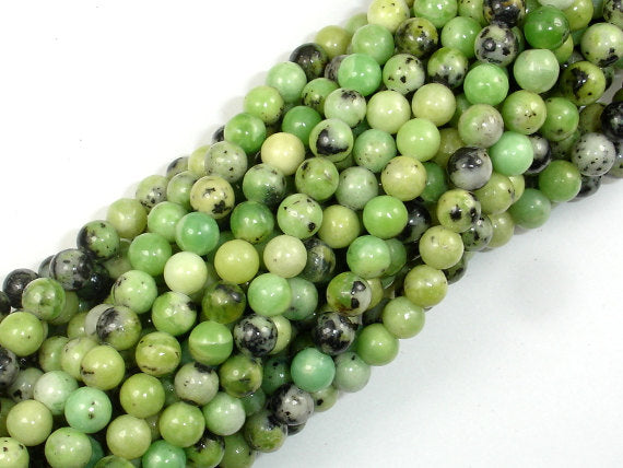 Chrysoprase Beads, 6mm Round Beads-BeadBasic