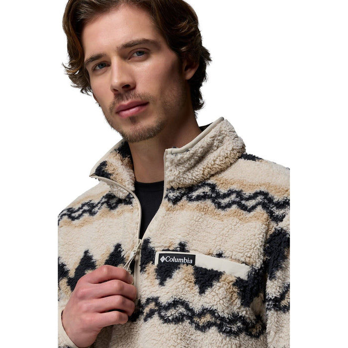 Columbia Rugged Ridge High Pile Half Zip Men's Brown Fleece Pullover