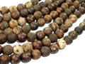 Crackle Tibetan Agate, 10mm Round Beads-BeadBasic