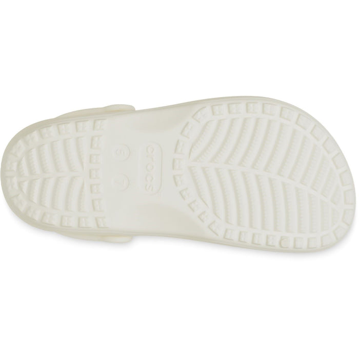 Crocs Classic Floral Cut Out Synthetic Women's Chalk Clogs