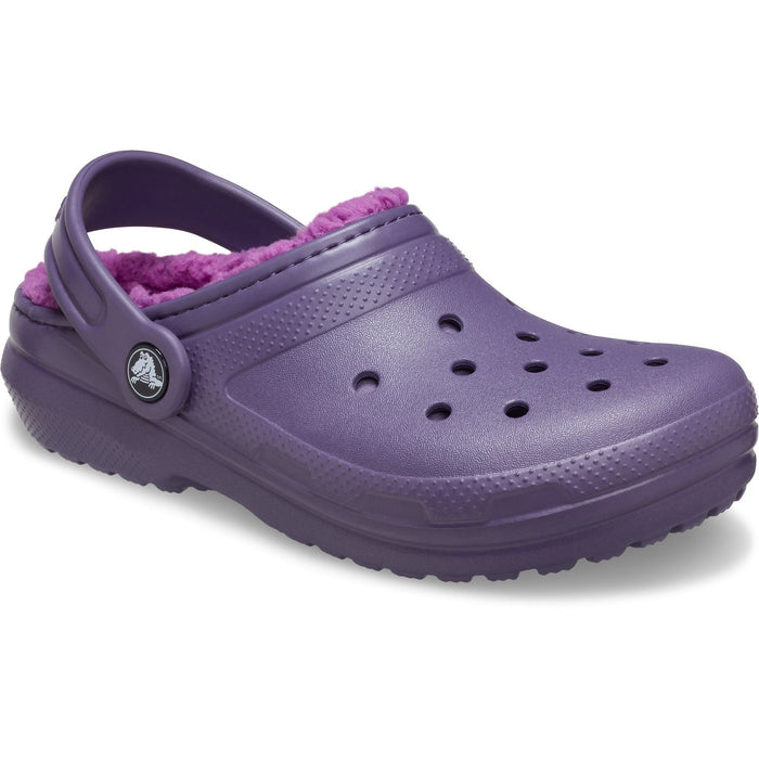 Crocs Classic Lined Thermoplastic Kids Nightshade Clogs
