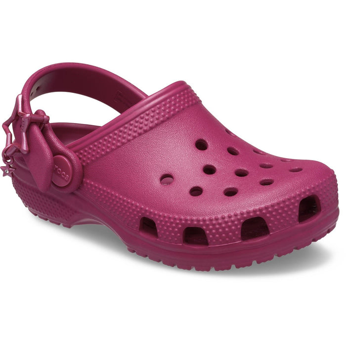 Crocs Classic Star Buckle EVA Girl's Royal Pink Clogs