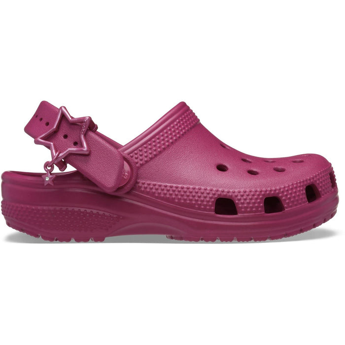 Crocs Classic Star Buckle EVA Girl's Royal Pink Clogs