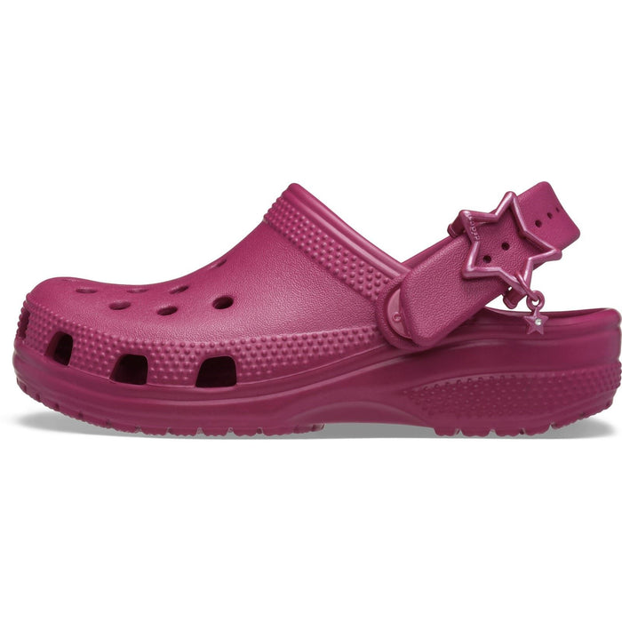 Crocs Classic Star Buckle EVA Girl's Royal Pink Clogs