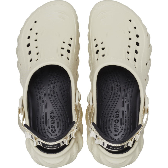 Crocs Echo Synthetic Women's Bone/Black Clogs