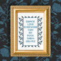 Dance Like Everyone Can Go F*ck Themselves: Deluxe Cross - Stitch Kit - bubblegum market