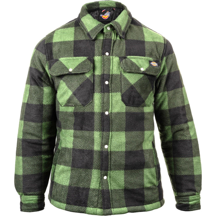 Dickies Portland Polyester Men's Green Casual Shirt