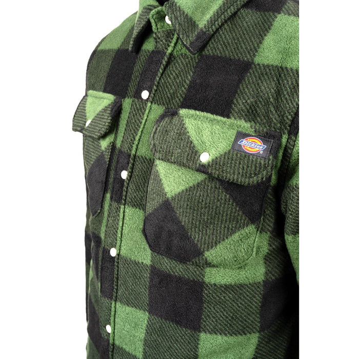Dickies Portland Polyester Men's Green Casual Shirt