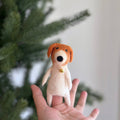 Dog with Bell Collar Finger Puppet - bubblegum market