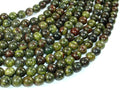 Dragon Blood Jasper, 8mm, Round Beads-BeadBasic