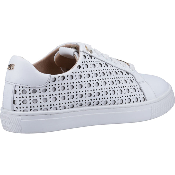 Dune Ease Leather Women's White Trainers