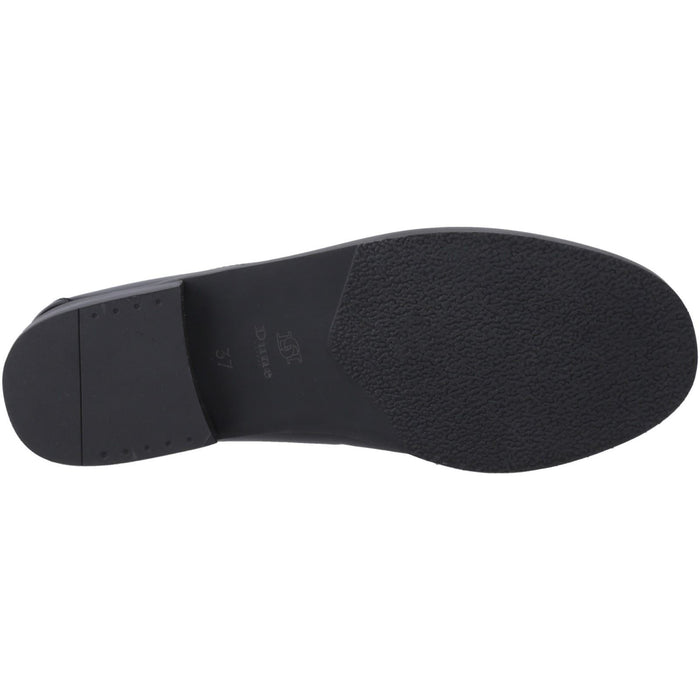 Dune Ginni Leather Women's Black Shoes