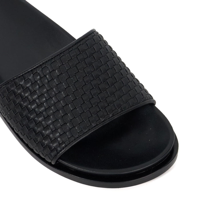 Dune Lilas Women's Black Sandals