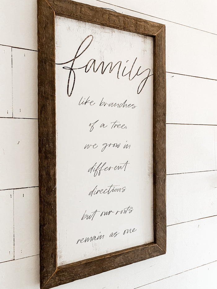“Family” Sign
