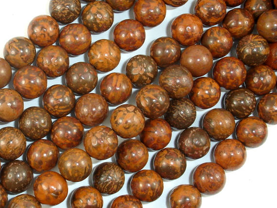 Firework Jasper, 10mm, Round Beads-BeadBasic
