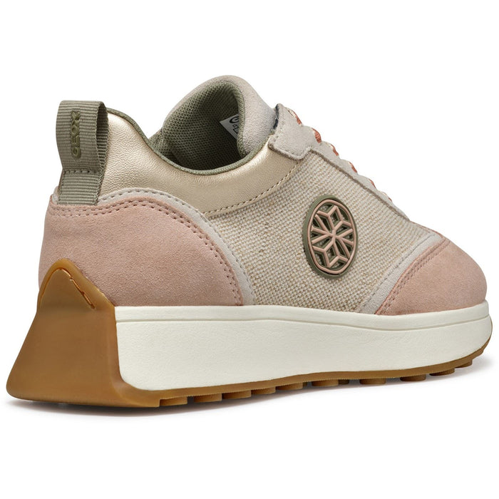 Geox D AMABEL Synthetic Women's Light Sand/Light Taupe Trainers