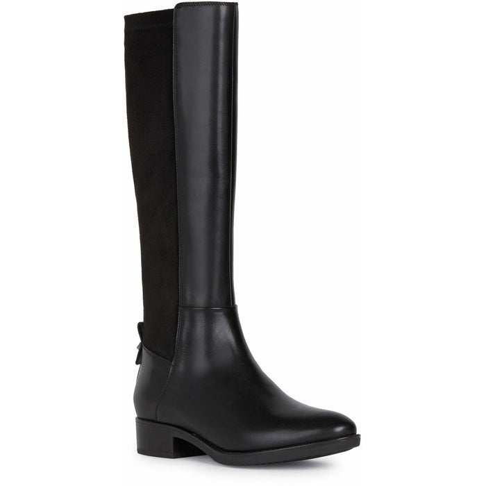 Geox D Felicity Leather Women's Black Boots