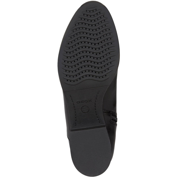 Geox D Felicity Leather Women's Black Boots