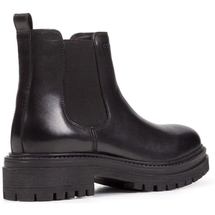 Geox D Iridea B Leather Women's Black Boots