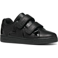 Geox J Eclyper Leather Black Trainers